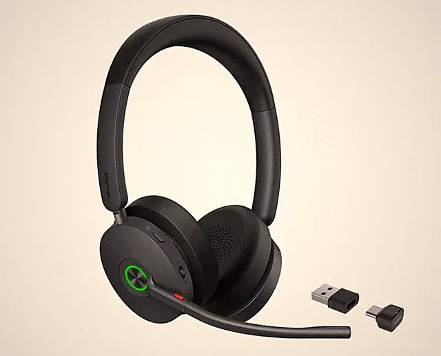 Yealink BH 74 UC Headset with Charging Stand - Bluetooth, Hybrid ANC, 32h Talk T