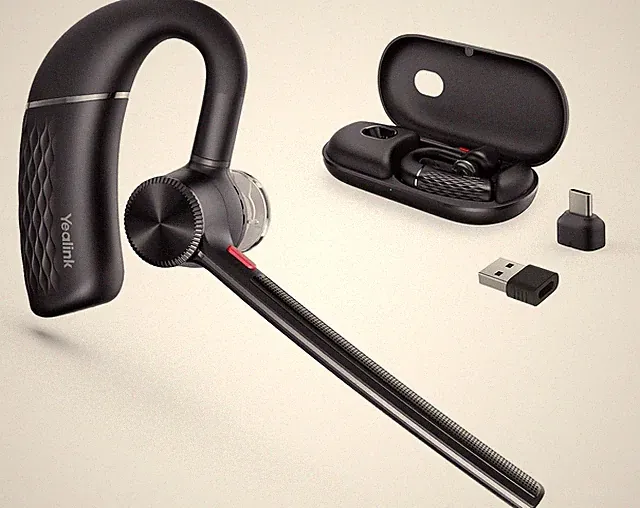 Yealink BH71 Pro Bluetooth Headset Wireless Freisprech Ohrhörer 4 Mikrofone Gerä