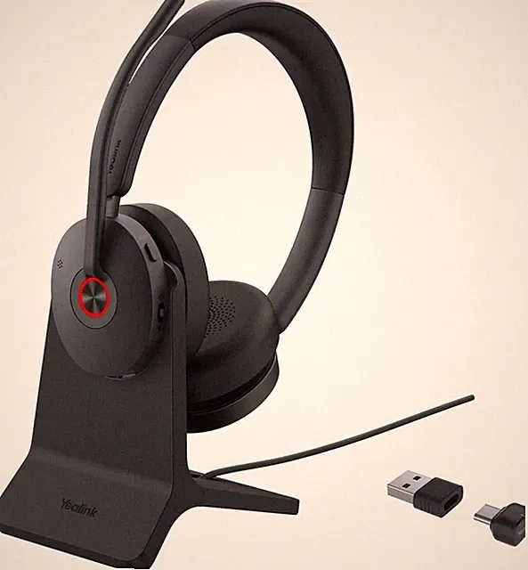 Yealink BH74 Teams with Stand USB-C/A, Bluetooth Headset Mit austauschbaren Ohrp