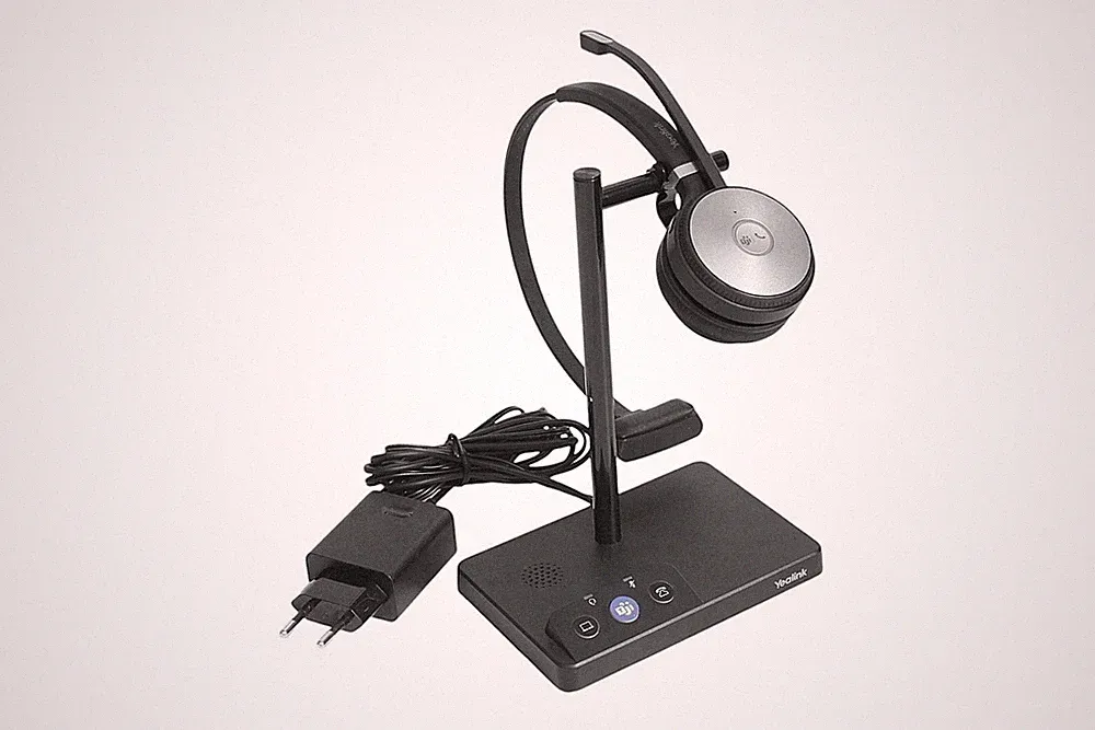 Yealink WH62 UC Headset Mono On-Ear Kopfhörer Monaural für IP Telefone Teams