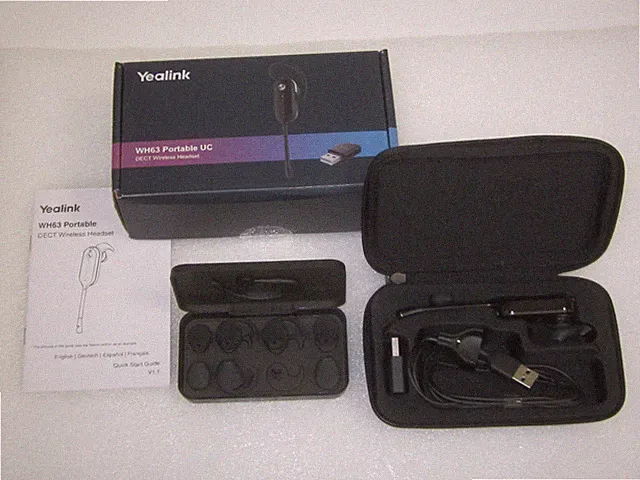 Yealink WH63 Portable UC DECT Wireless Headset (1208646)