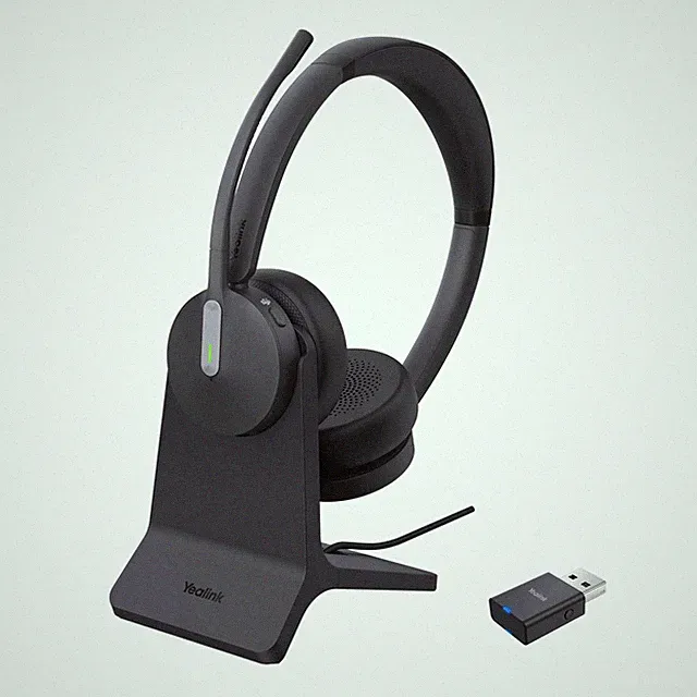 Yealink WH64 Hybrid Dual Teams Headset with Charging Stand
