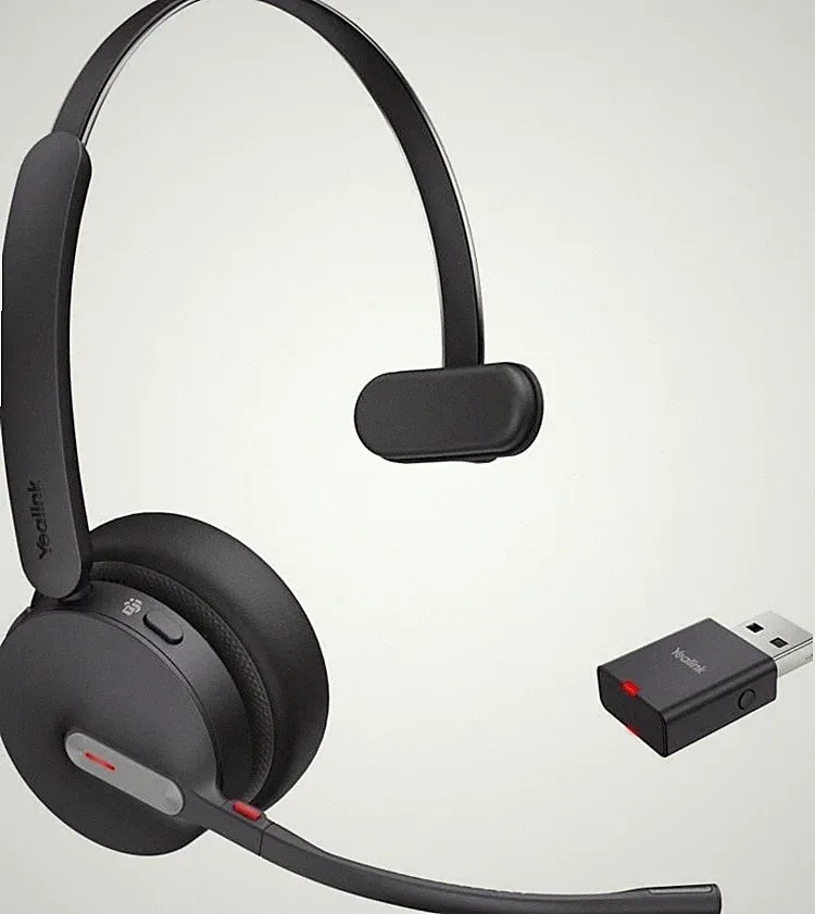 Yealink WH64 Hybrid Mono - Headset - On-Ear - DECT / Bluetooth