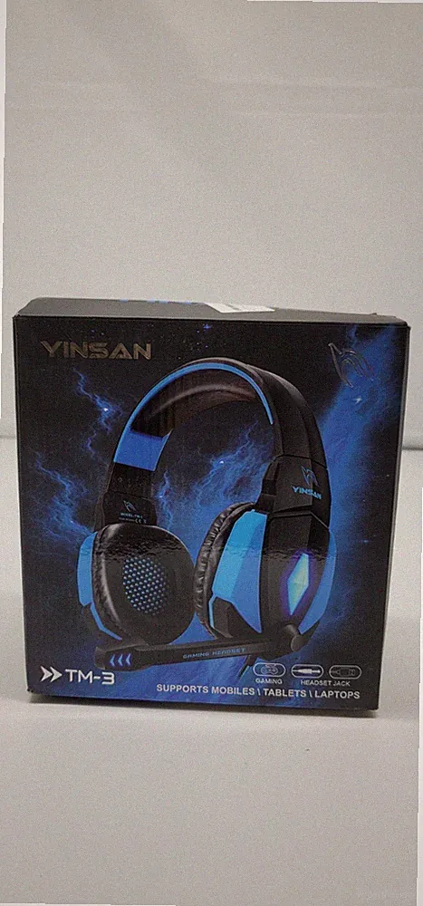Yinsan TM-3 Gaming Headset Kopfhörer mit Mikrofon LED Blau 3.5mm Klinke_0,486_5