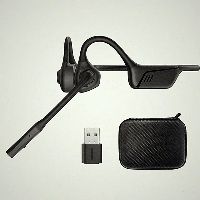 ZIOCOM Open-Ear-Kopfhörer DGLK02 mit Mikrofon und Geräuschunterdrückung, aptX-LL