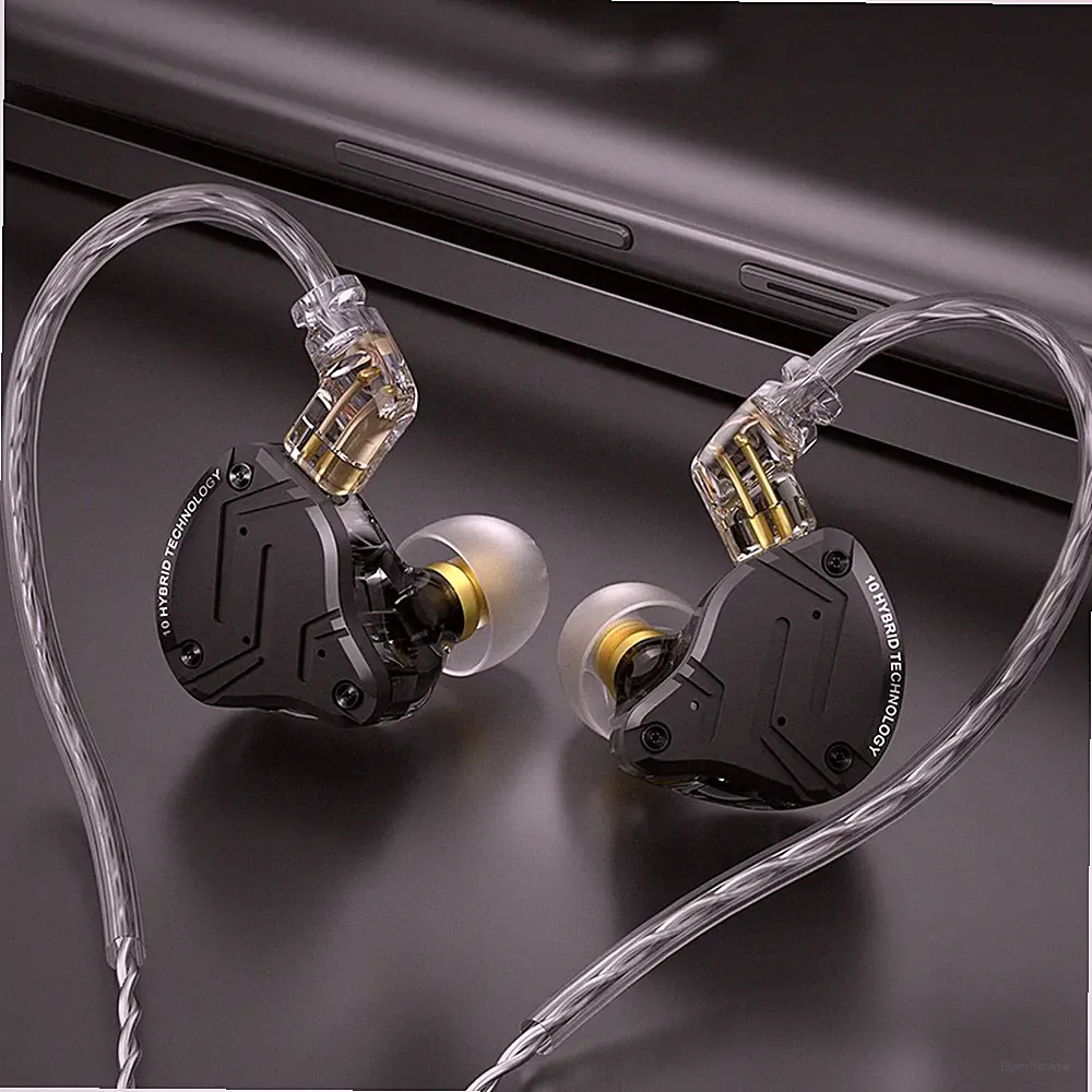 Zs10 Pro X Kabelgebundene Monitor-Ohrhörer 1Dd 4Ba Hybrid-Treiber Hifi A