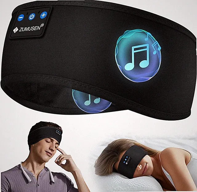 ZUMUSEN Schlafkopfhörer Stirnband Bluetooth, Kabellose Sportkopfhörer mit u
