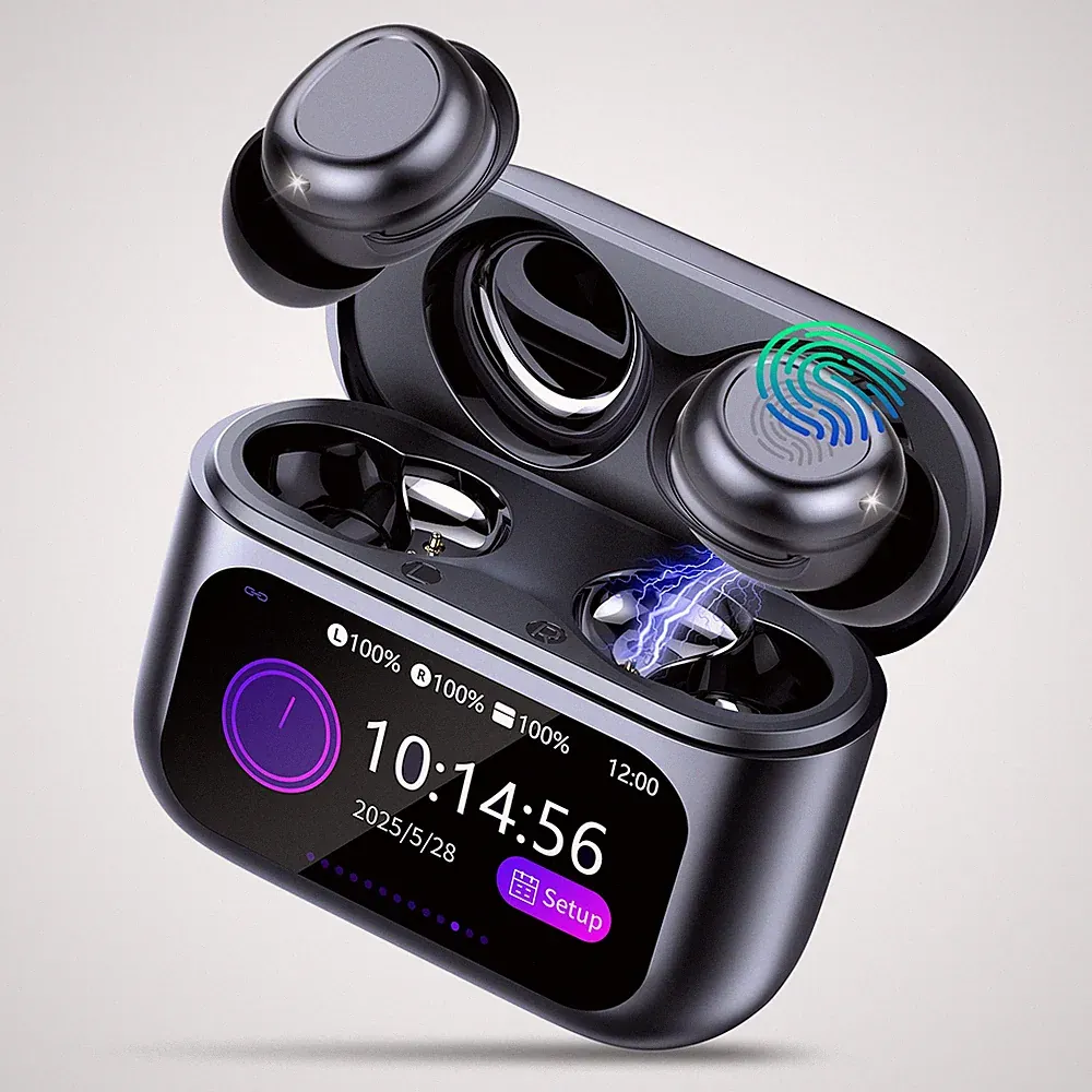 ZYHKON Bluetooth-Kopfhörer mit HiFi-Sound 5 EQ-Modi ENC-Geräuschunterdrückung, k