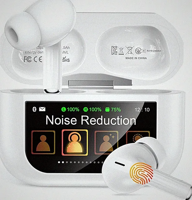 ZZU Bluetooth 5.4 Kopfhörer In-Ear mit Smart Touchscreen, ANC, 48 Std. Akku